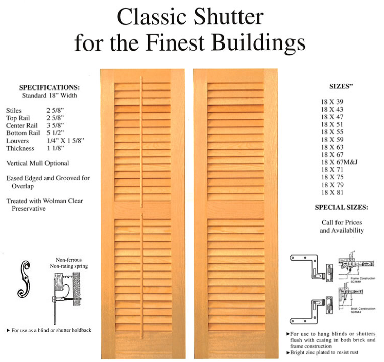 Classic Shutter Design